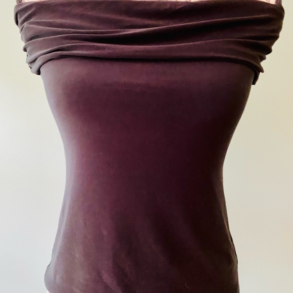 White House Black Market Fitted Off-the-Shoulder Blouse Size XSP - Picture 4 of 6